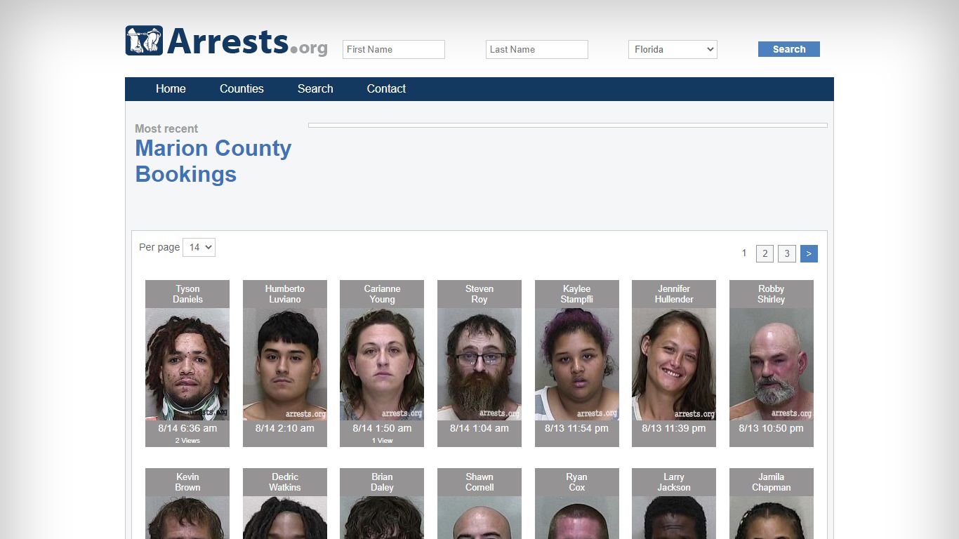 Marion County Arrests and Inmate Search